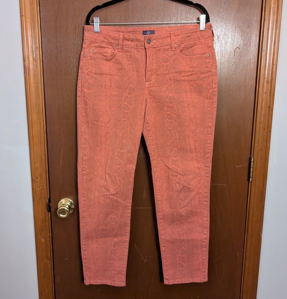 NYDJ Reptile Print Ankle Jeans